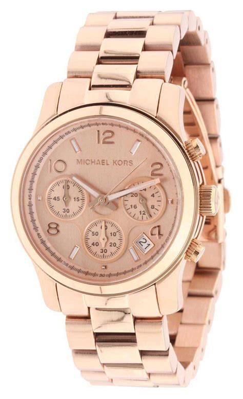 michael kors women's runway rose gold-tone watch mk5128 manual|Michael Kors rose gold.